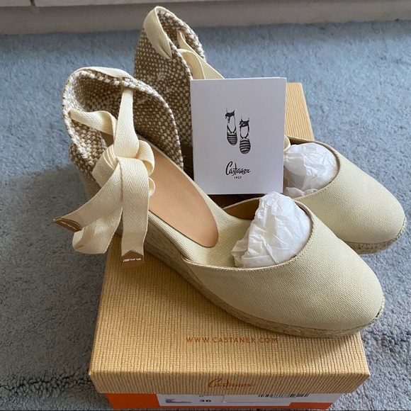 Castaner Shoes - Brand New In Box Castaner Carina Ivory 60mm sz 36